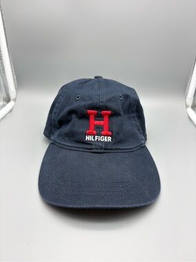 Tommy Hilfiger | Baseball Hat - Large H Logo - Navy Blue Red